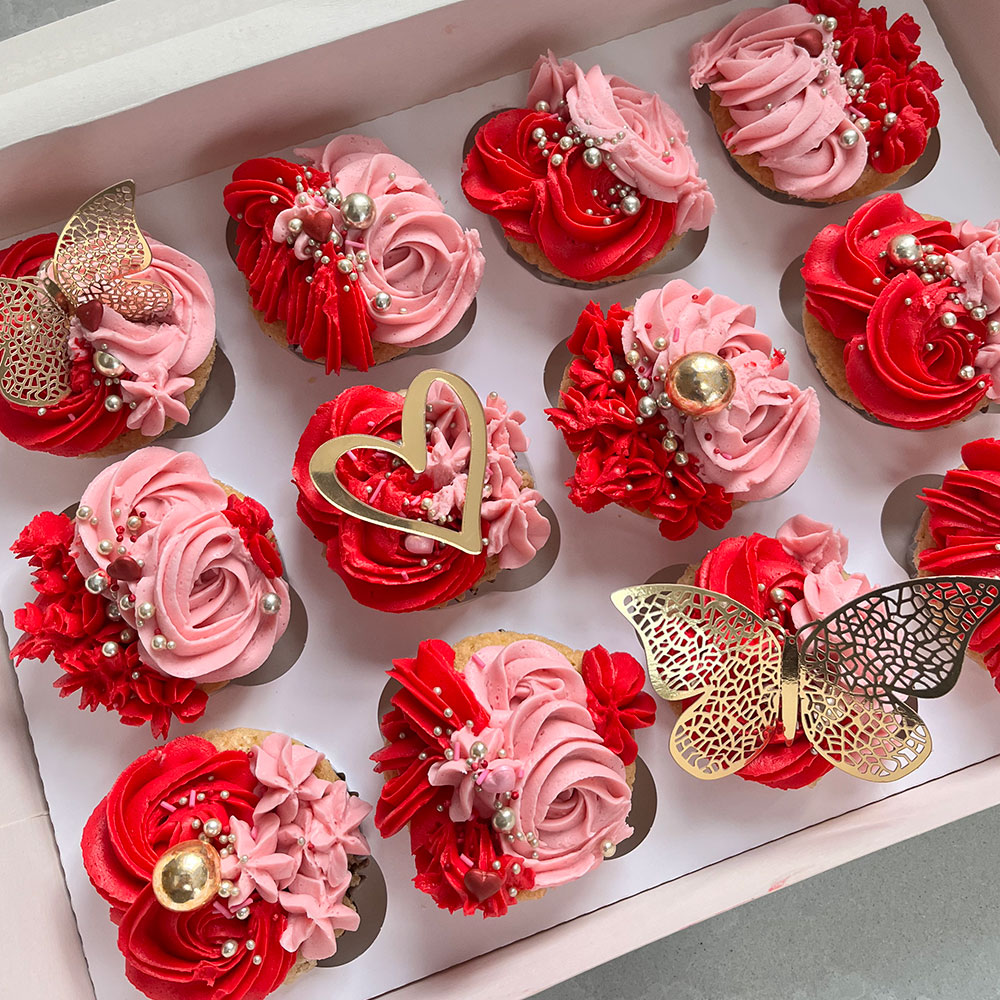 red and pink cupcakes perthshire
