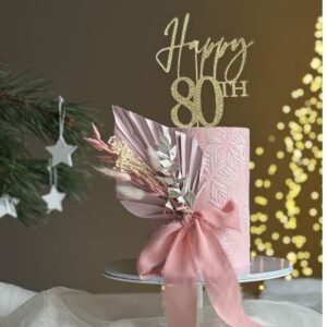 Pink birthday cake